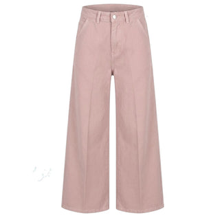 Nine:inthe:morning Pantaloni Rosa In Gabardina Per Bambina 9JS26-JATI01