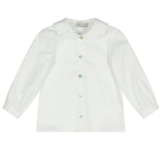 J.o Milano Camicia Bianca In Popeline 2666X9 Per Neonata
