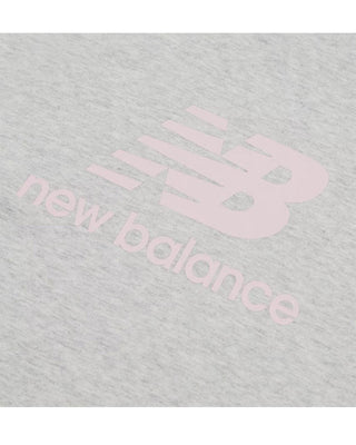 New Balance T-shirt grigia a maniche corte con logo LAKG0008