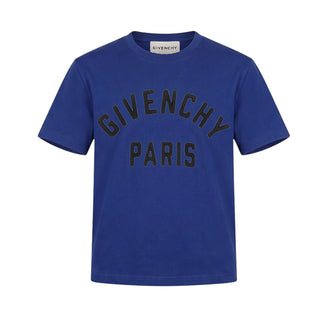 Givenchy T-shirt Bluette A Maniche Corte H31345/865 Per Bambini