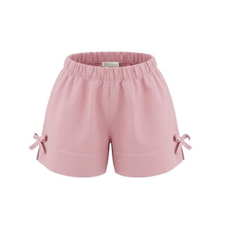J.o Milano Shorts In Popeline Con Fiocchi Per Neonata 674C1