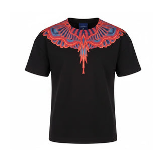Marcelo Burlon T-shirt Nera Con Stampa Per Bambini S6CMJBTH039-110