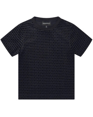 Emporio Armani T-shirt blu navy in jersey  6D4TD5-1JOSZ