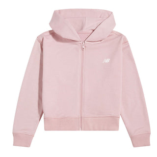 New Balance Felpa Cropped Rosa Con Zip E Cappuccio YT62T18H-034 Per Bambina