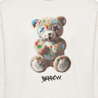 Barrow Felpa Girocollo Avorio Con Teddy F6BWUASW040-412