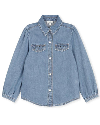 Sonia Rykiel Camicia in denim con strass A00259