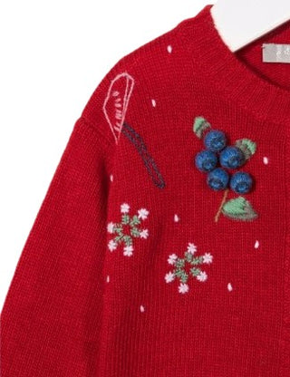 Il Gufo Cardigan con applicazioni A21GF368EM220B