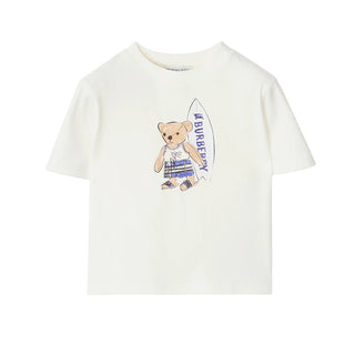 Burberry T-shirt A Maniche Corte Con Orsetto Thomas 8121289