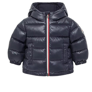 Moncler Giubbino Blu New Aubert Con Cappuccio L29511A00019-742 Per Neonato