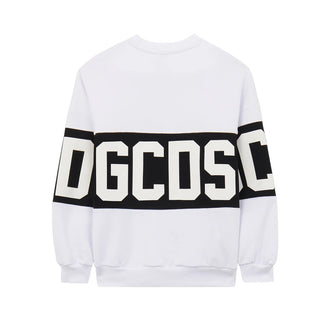 GCDS Felpa Girocollo Bianca Con Logo Z0UKQE584F004/100B