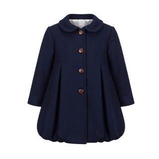 J.o Milano Cappotto Blu In Misto Lana 2667X1 Per Neonata