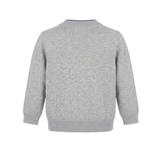 Fendi Cardigan Grigio In Cotone Per Neonato BMG036-AGTE