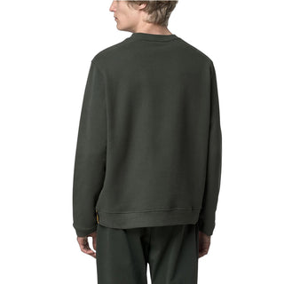 k-Way Felpa Perruel Verde In Cotone K4147PW-WMR Per Uomo