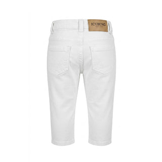 Iceberg Jeans In Denim Bianco Per Neonato PTICE6109B-V2
