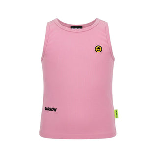 Barrow Canotta Rosa A Costine Per Bambina S6BKJGTA021-311