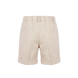 J.o Milano Bermuda Beige In Misto Lana 2664A2/2 Per Neonato