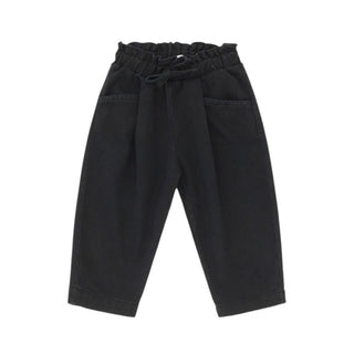 Please Pantaloni in gabardina con vita elasticizzata da neonata PE96132G77