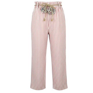 BLOOM Pantaloni A Righe In Misto Cotone Per Bambina 133503