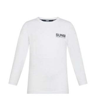 Sun68 Langarm-T-Shirt mit Rundhalsausschnitt T43308