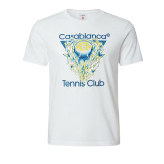 Casa Blanca T-shirt bianca a maniche corte Tennis Club Icon M-SP26-JTS-001-01