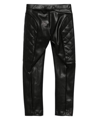 Moschino Pantaloni in similpelle da bambina HDP060