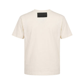 MSGM T-shirt Avorio Con Logo Nero F6MSJGTH096/013/05 Per Bambini