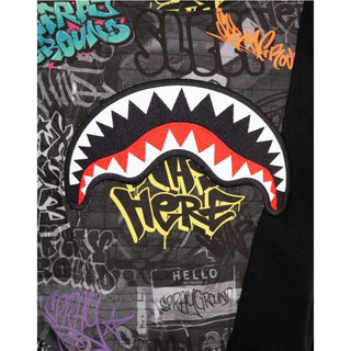 SPRAYGROUND T-shirt Nera Con Stampa SPY1545 Per Bambini