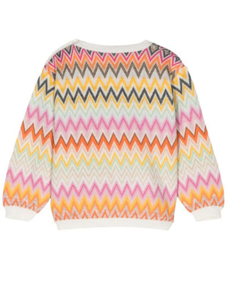 Missoni Maglia con motivo zig zag in lana MV9010-W0028
