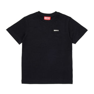 Diesel T-shirt nera a maniche corte con logo J02771-0CATM-K900