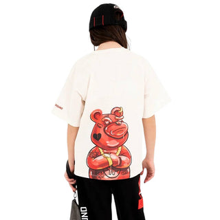 SPRAYGROUND T-shirt Avorio Con Stampa SPY1518IVO Per Bambini