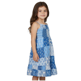 Mc2 Saint Barth Abito Copricostume Miki In Popeline Con Fantasia Radical Patch MKI0001/03 Per Bambina0L