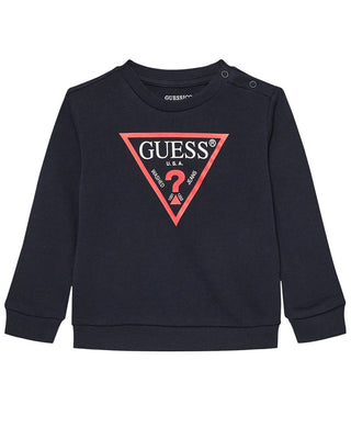 Guess Felpa girocollo in cotone con logo N73Q10KAUG0
