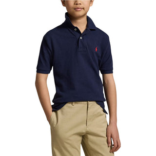 Polo Ralph Lauren Polo Blu In Piqué Di Cotone 322603252005 Per Bambino