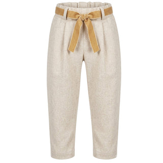 J.o Milano Pantaloni Beige Con Cintura In Vita 2664M3/2J Per Bambina