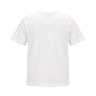 MM6 Maison Margiela T-shirt Girocollo Bianca Con Patch Logo M61163-MM04I-M6102 Per Bambini