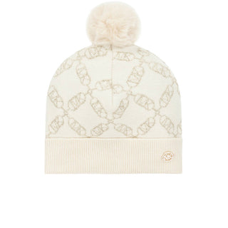 Michael Kors Cappello In Maglia R30226 Con Pompon e Logo Jacquard