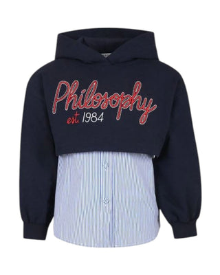 Philosophy Felpa con camicia e logo frontale PFFE018.0