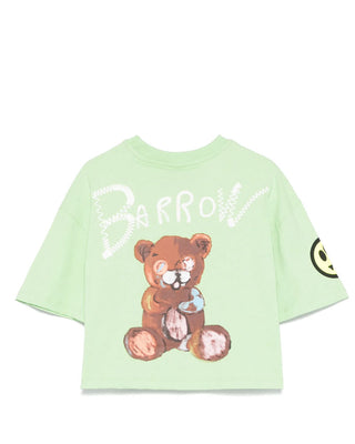 Barrow T-shirt cropped con logo S5BKJGTH149