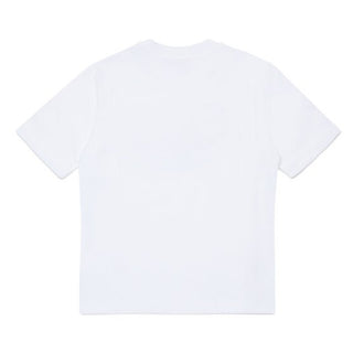 Diesel T-shirt bianca a maniche corte con Oval D J02601-00YI9-K100