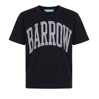 Barrow T-shirt Nera In Jersey Con Logo F6BWUATH008-110