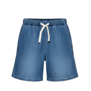 Palm Angels Bermuda In Denim Con Logo Da Bambino PBYC002S26DEN001/050