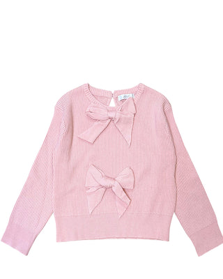 u+è Maglia girocollo con fiocchi UE1471