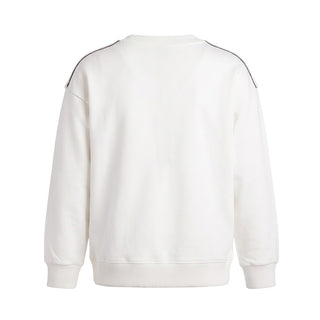 MM6 Maison Margiela Felpa Girocollo Bianca In Cotone M61160-MM04H-M6100 Per Bambini