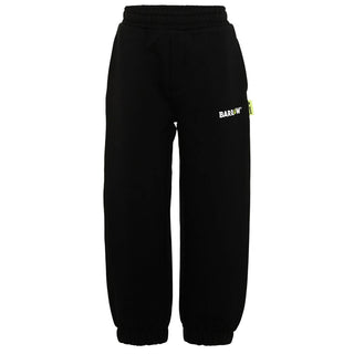 Barrow Pantaloni Jogger Neri Con Logo F6BKJUFP013-110 Per Bambini