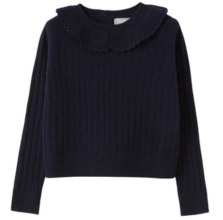 The Owl Sweater with openwork collar A22MA395EM220