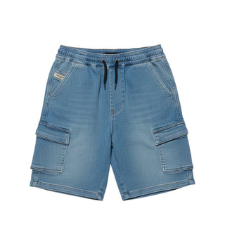 Diesel Bermuda cargo in denim con Oval D J01634-KXBKF