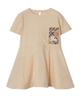 Burberry Vestina a maniche corte con patch Check 8104352