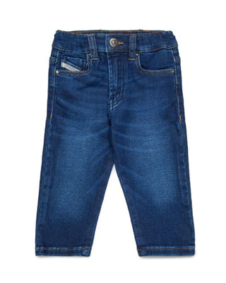 Diesel Jeans regular da neonato in denim blu scuro K00312-KXBQG