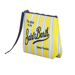 Mc2 Saint Barth Pochette Aline In Scuba A Righe Gialle E Azzurre ALIN001/03281L