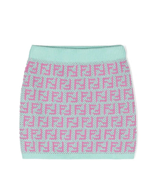 Fendi Gonna in maglia con logo FF JFG135-AQTF